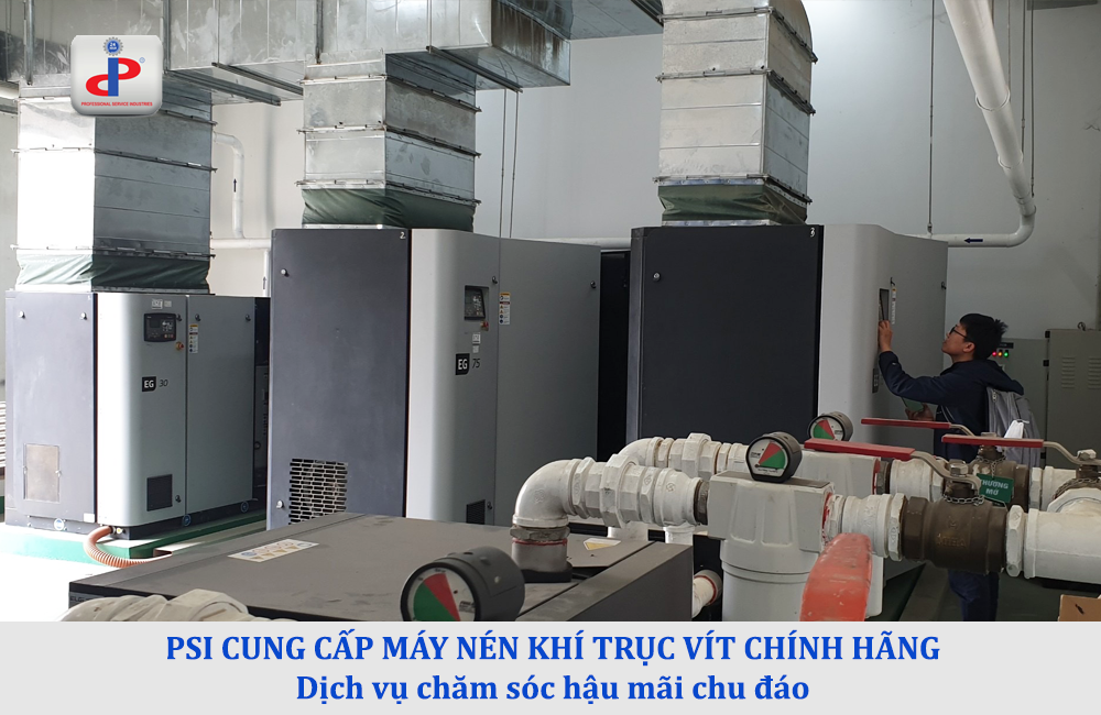 báo giá máy nén khí trục vít chính hãng