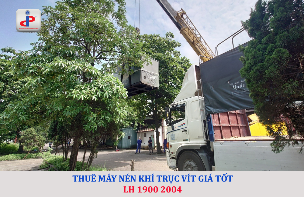 PSI cho thuê máy nén khí trục vít giá tốt