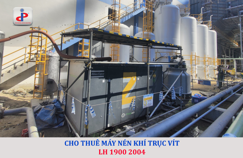 cho thuê máy nén khí trục vít