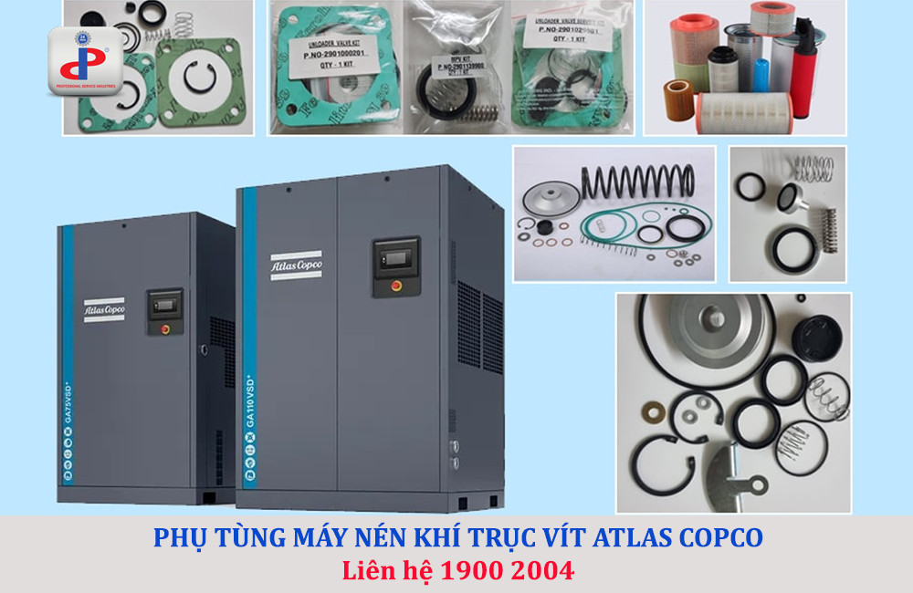 PSI cung cấp phụ tùng máy nén khí trục vít