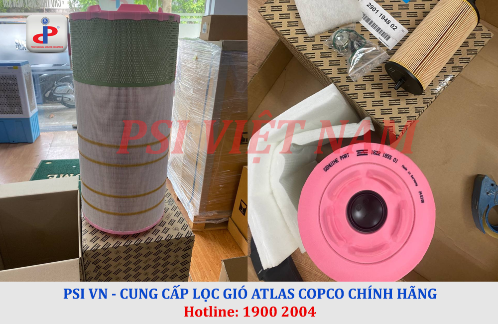 Lọc gió máy nén khi Atlas Copco