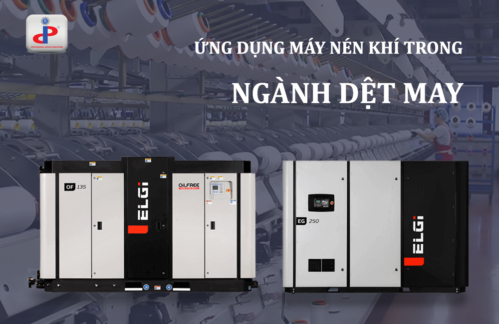 máy nén khí ngành dệt may