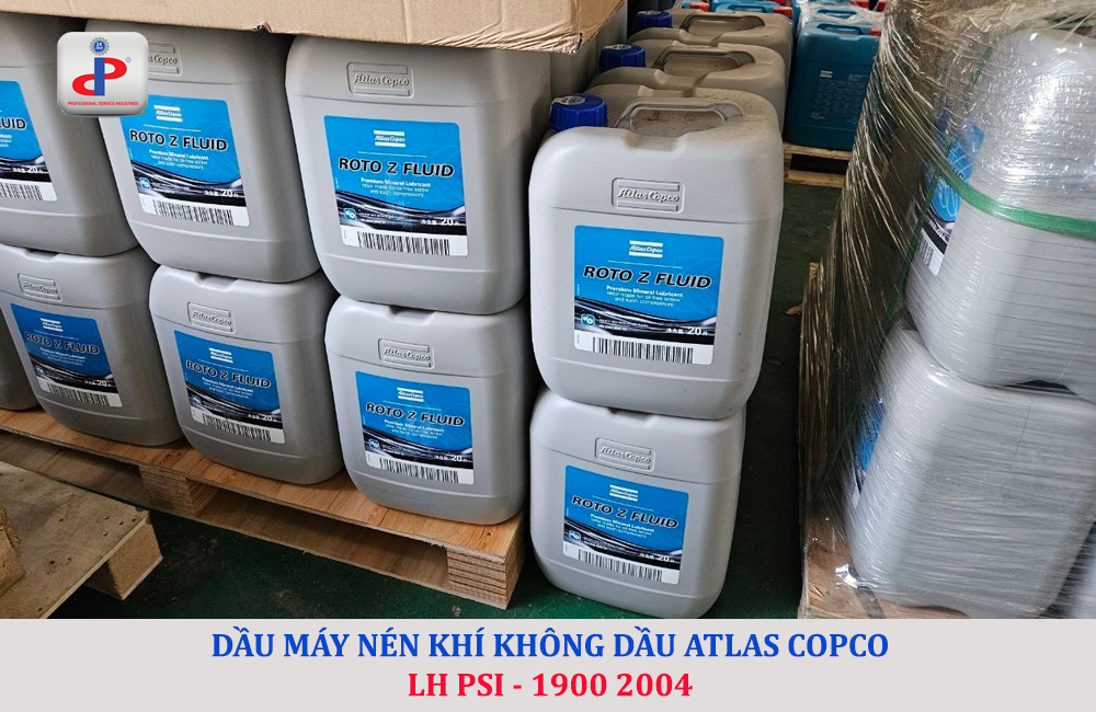 dầu máy nén khí không dầu atlas copco