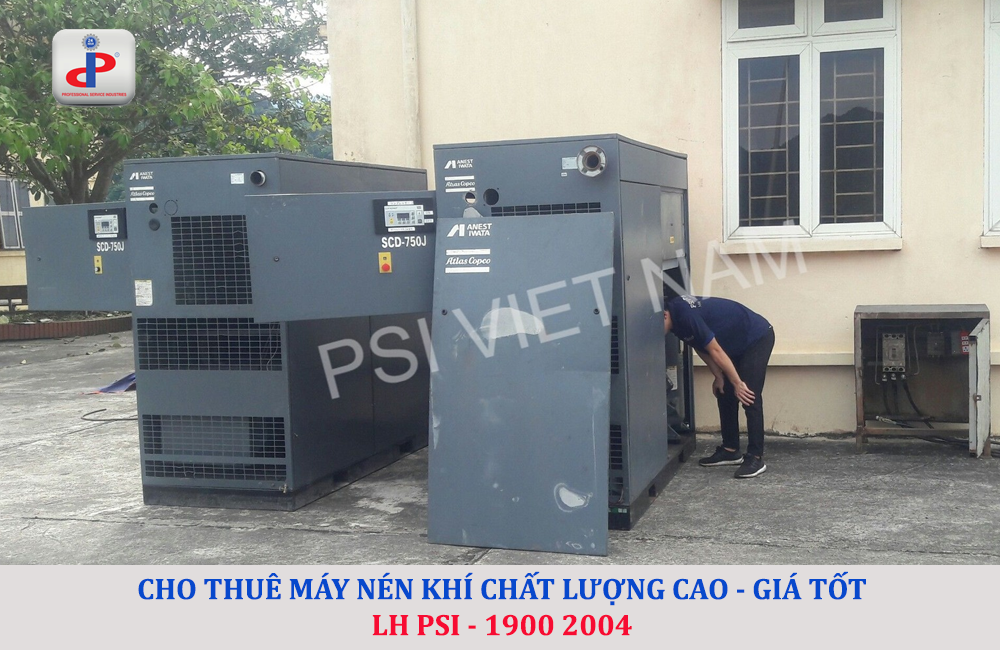 PSI cung cấp giá thuê máy nén khí tốt nhất thị trường