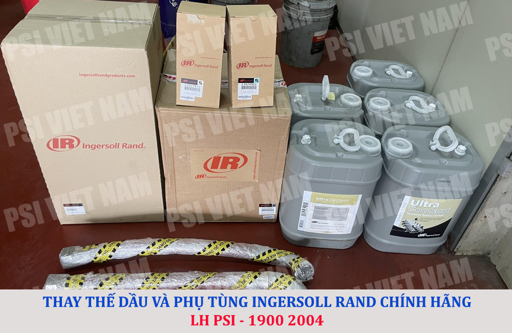 lỗi máy nén khí ingersoll rand rò rỉ dầu